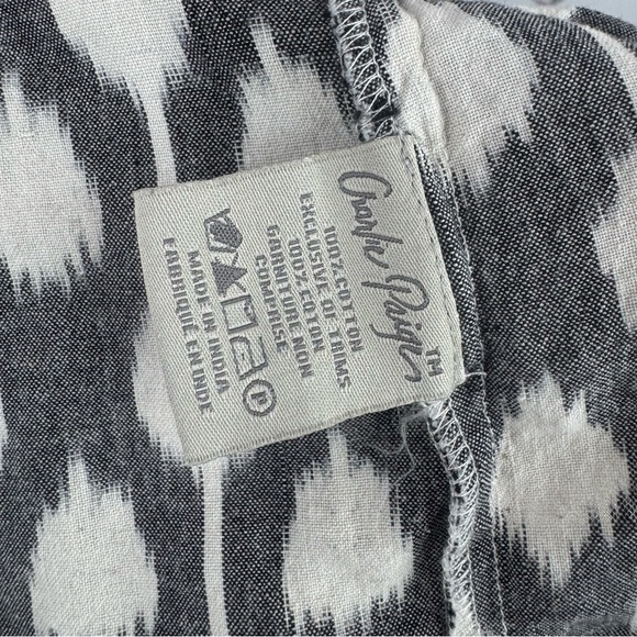 Charlie Paige Monochrome Sleeveless Dress with Pink Accents tassles boho cotton - Picture 7 of 9